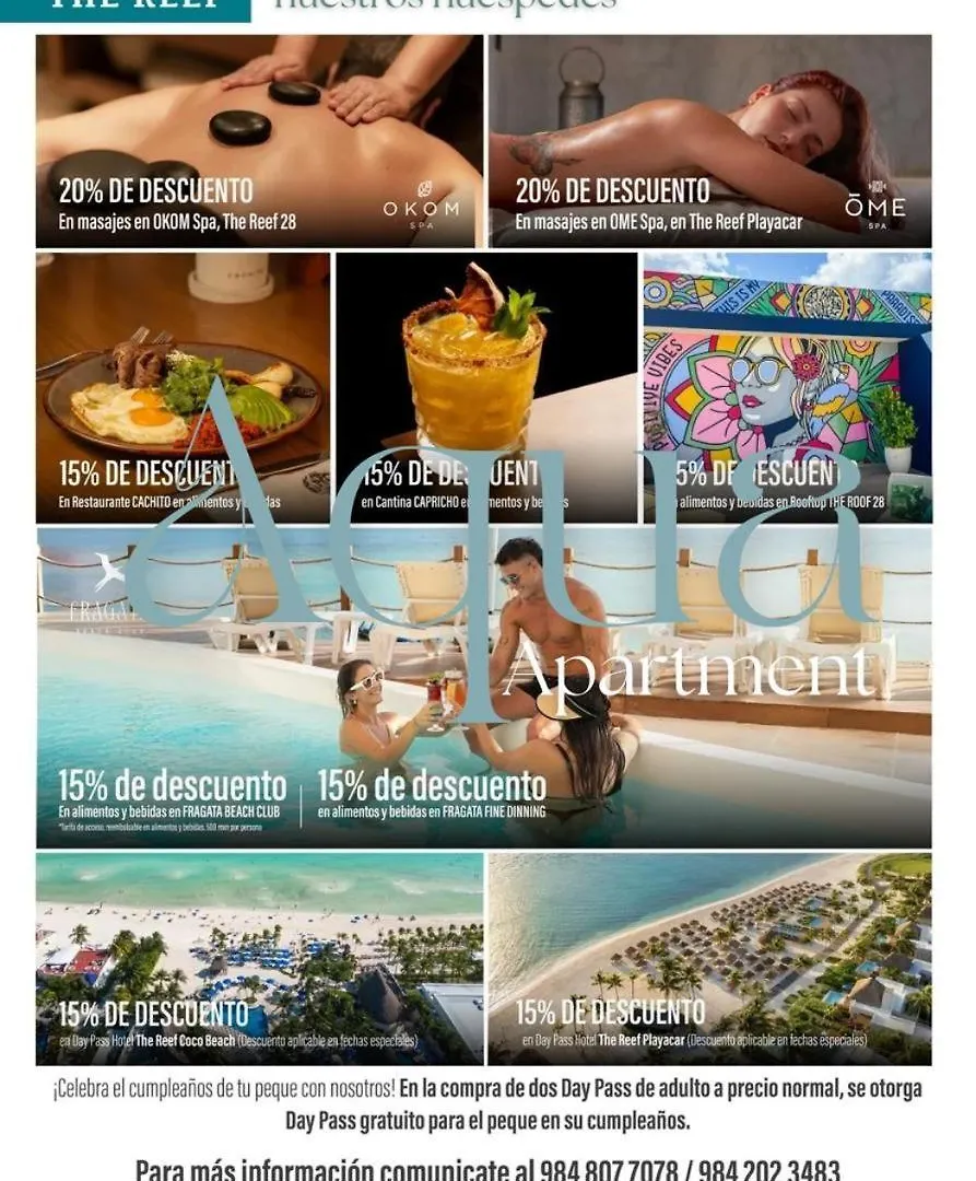 Apartament Aqua Playa del Carmen 0*,